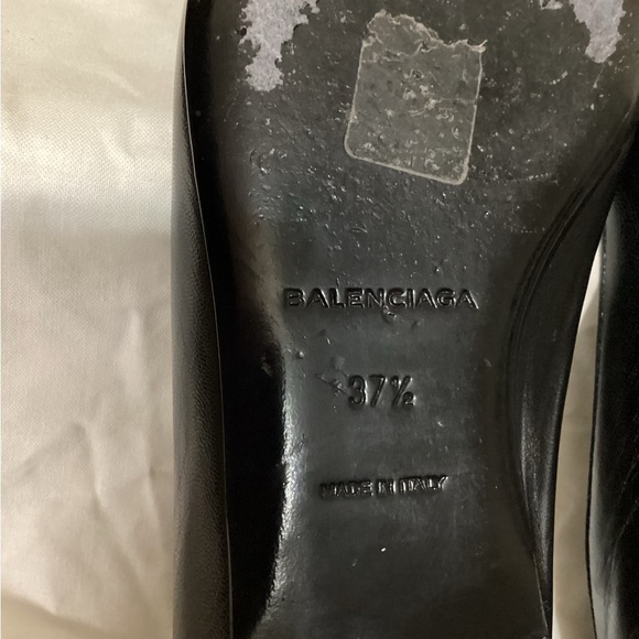 Authentic Balenciaga black flats size 37 1/5 - Picture 12 of 13